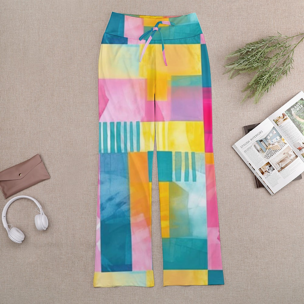 Straight Lace-Up Yoga Pants