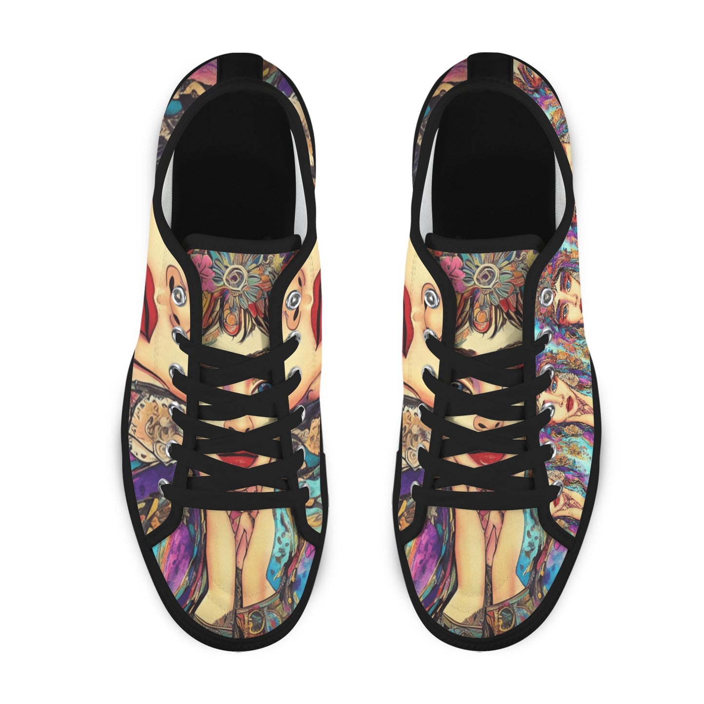 Bohemian Art Low Top Women's Shoes