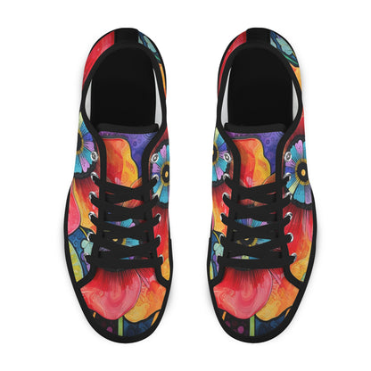 Whimsical Flower Women's Sneakers