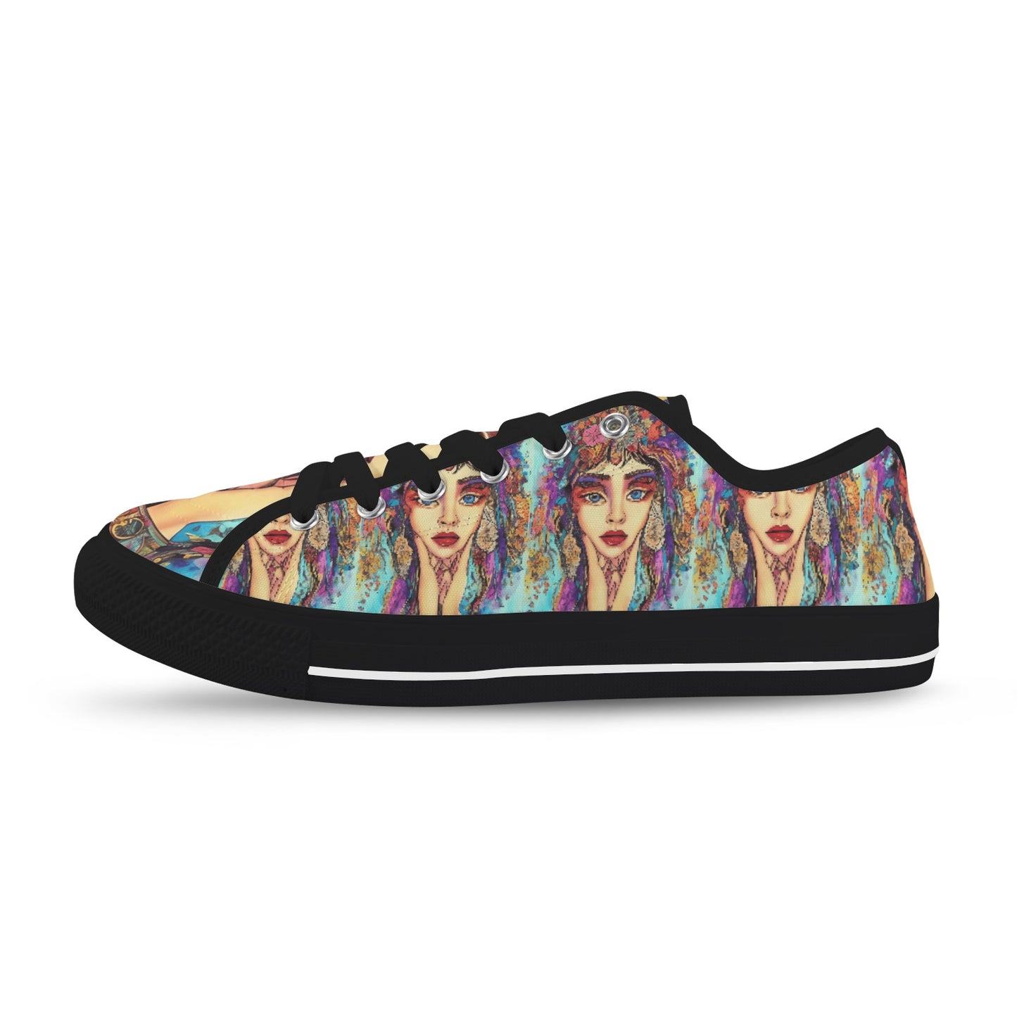 Bohemian Art Low Top Women's Shoes