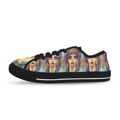 Bohemian Art Low Top Women's Shoes