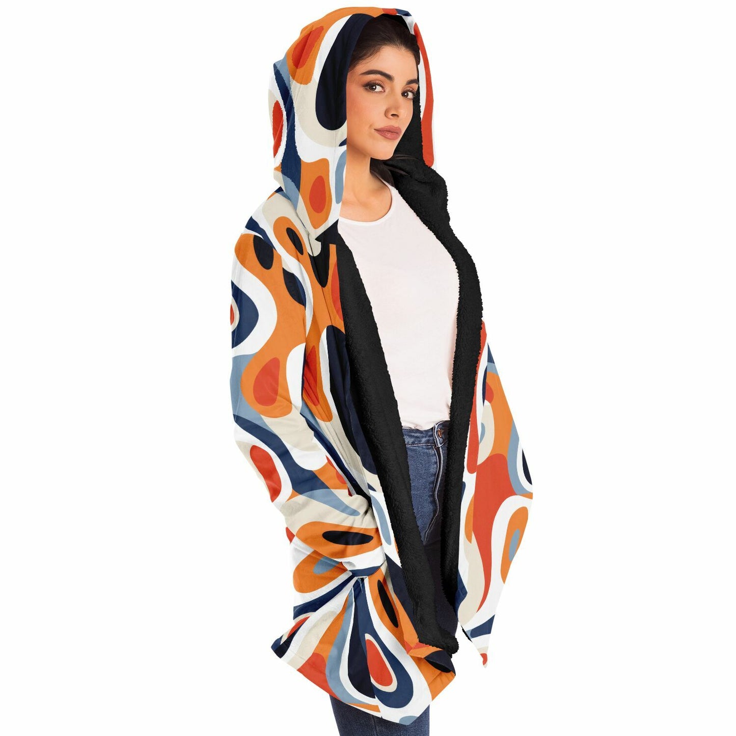 Colorful Abstract Cloak – Cozy Style with Bold Design | High Quality Custom Design