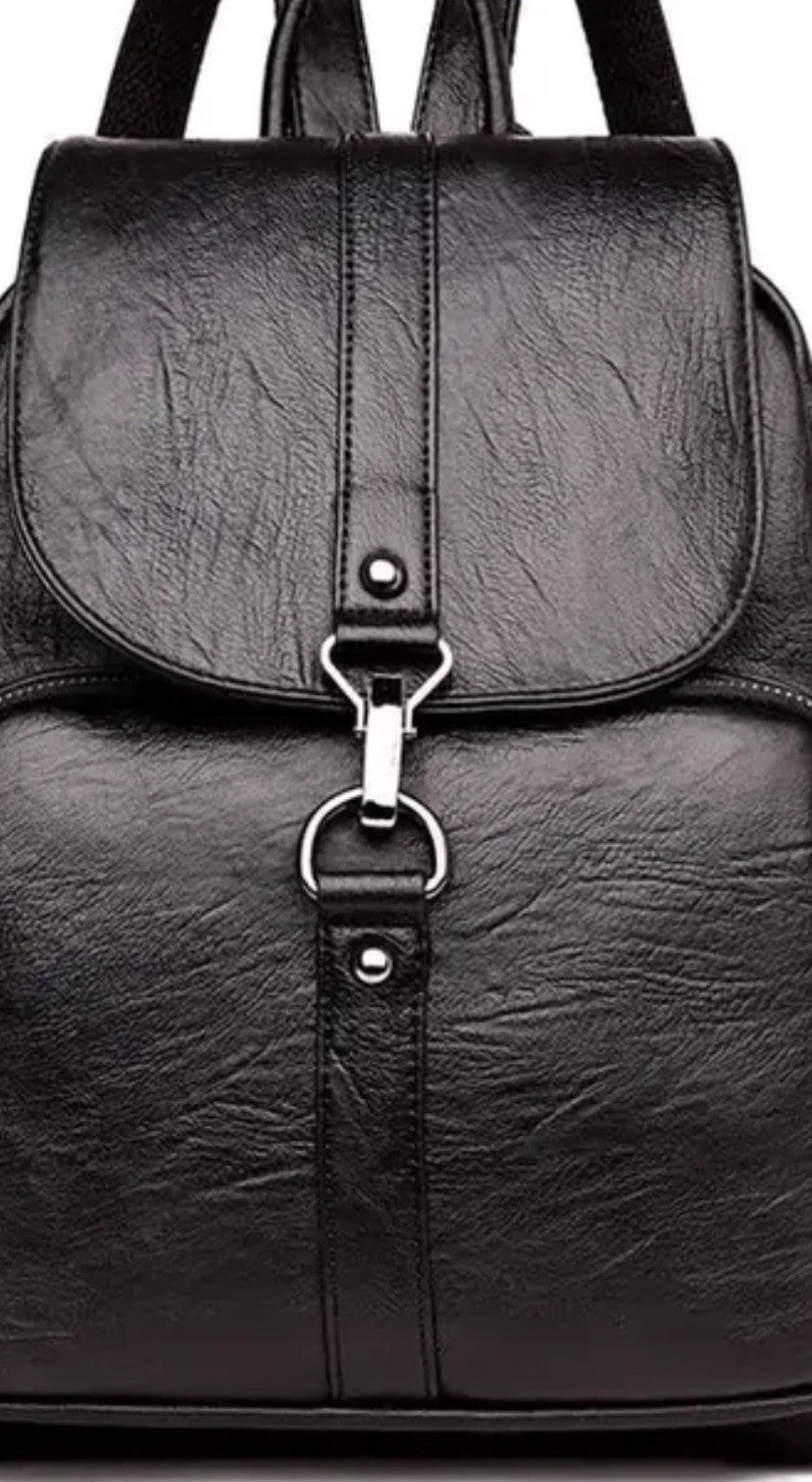 Anti-Theft Leather Backpack for Women + FREE Smart Tracker