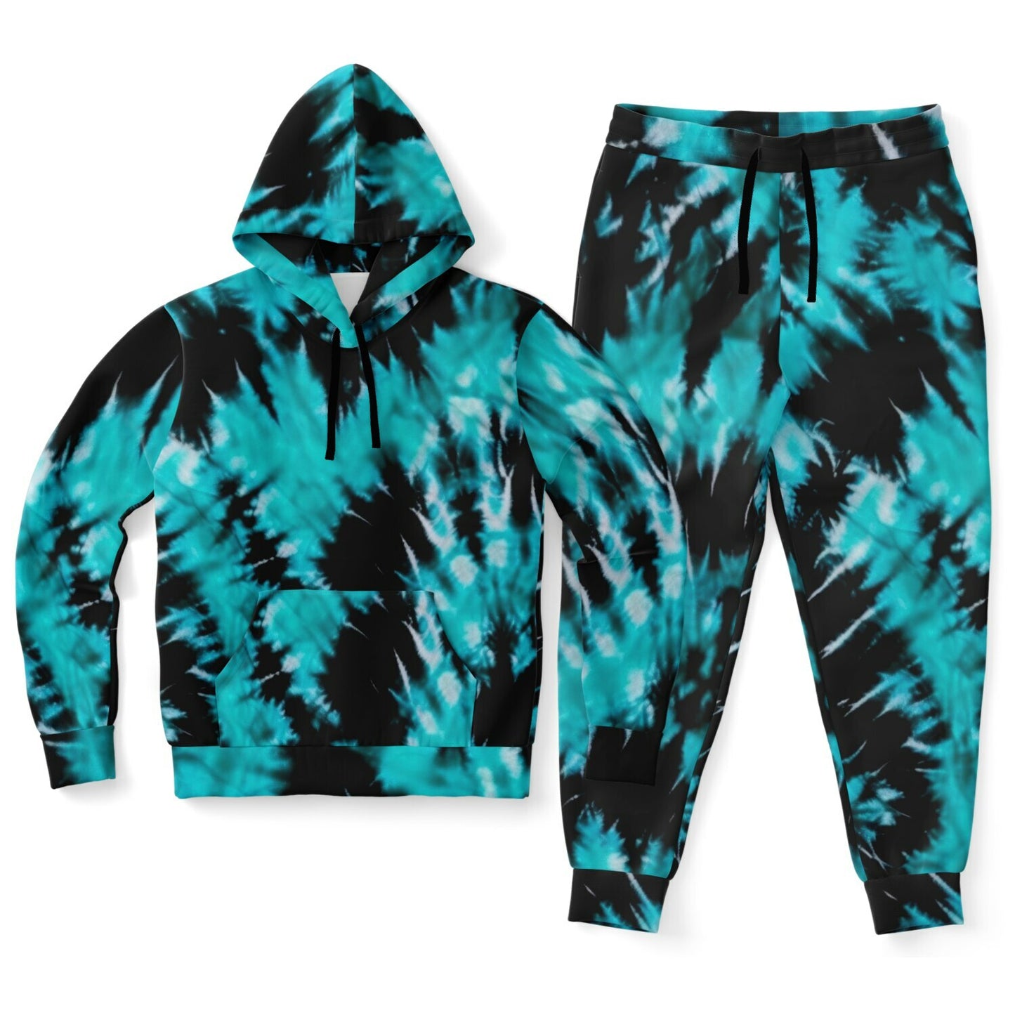 Tie Dyed Fashion Fit Sweatsuit | Hoodie Crew and Jogger Sweatpants Hoodie & Jogger | #tie-dye #tie #dye #bleach #fabric #hippie #abstract #watercolor #inks #swirls #seamless