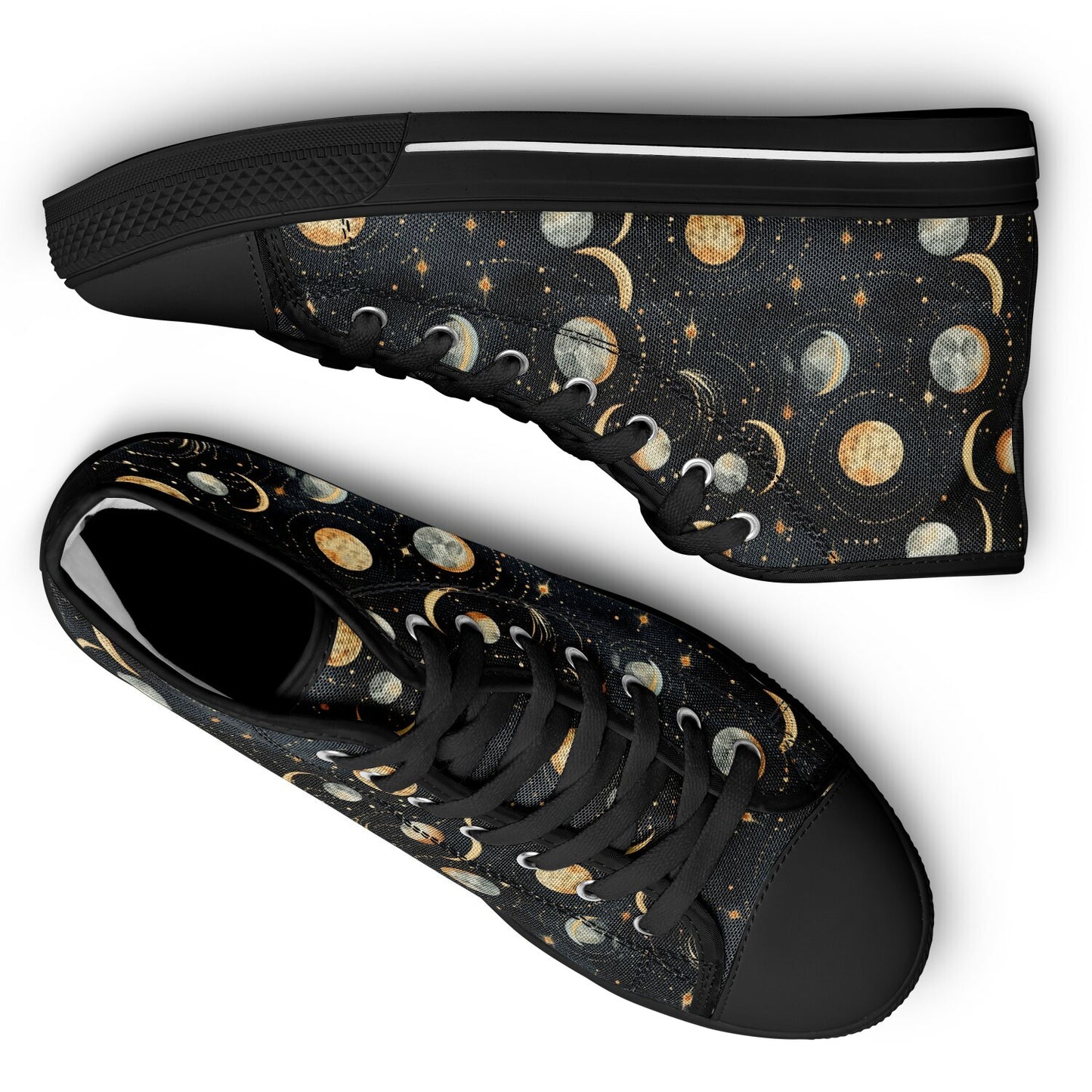 Urban Peak High Top Shoes #moon-phases #moon #space #galaxy #stars #detailed #pattern #seamless #background