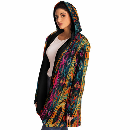Bohemian Cloak – Vibrant Tribal Geometric Tapestry Design BOHO Style Custom Design
