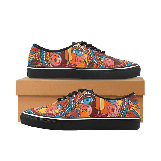 Women's Classic Whimsical Sun Canvas Low Top Shoes