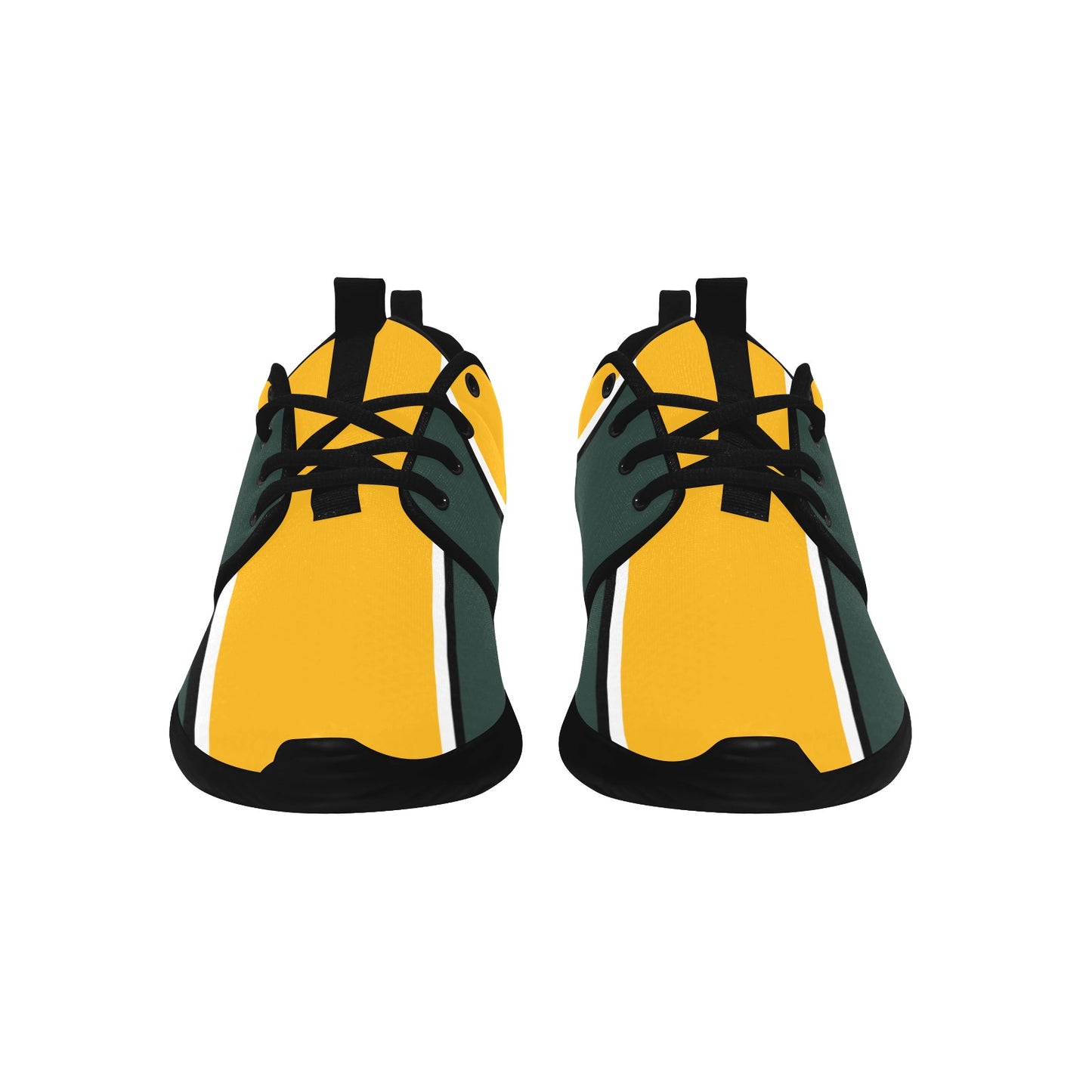 The Packer Backer Dark Green & Yellow Women's Pull Loop Sneakers