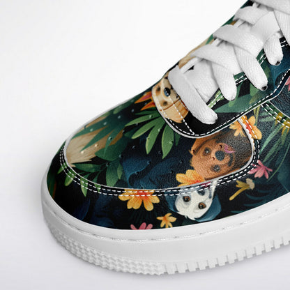 Low Top Shoes - #dogs#colorful-dogs#creative-dogs#dogs-background#background