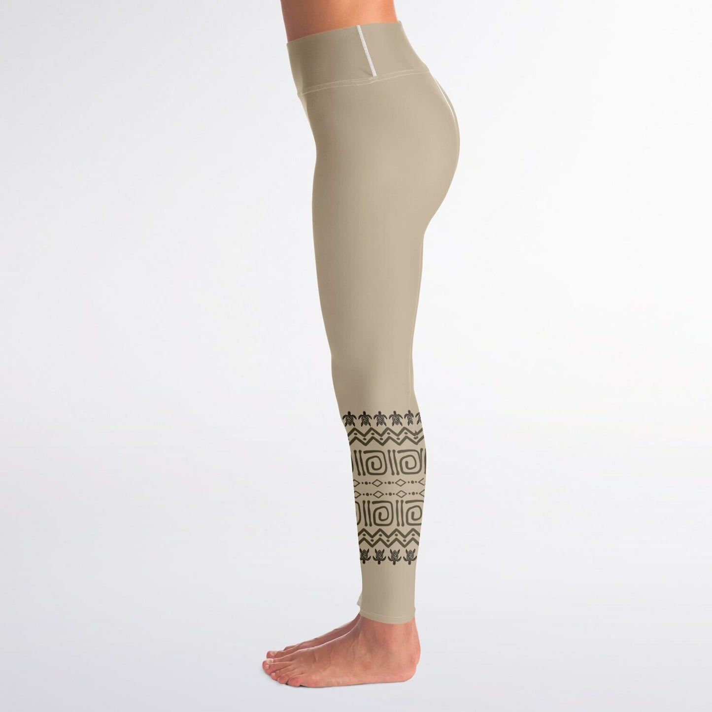 Boho Tribal Yoga Leggings – Full Length Festival Pants, Hand Block Print Yoga Trousers & Activewear copy copy