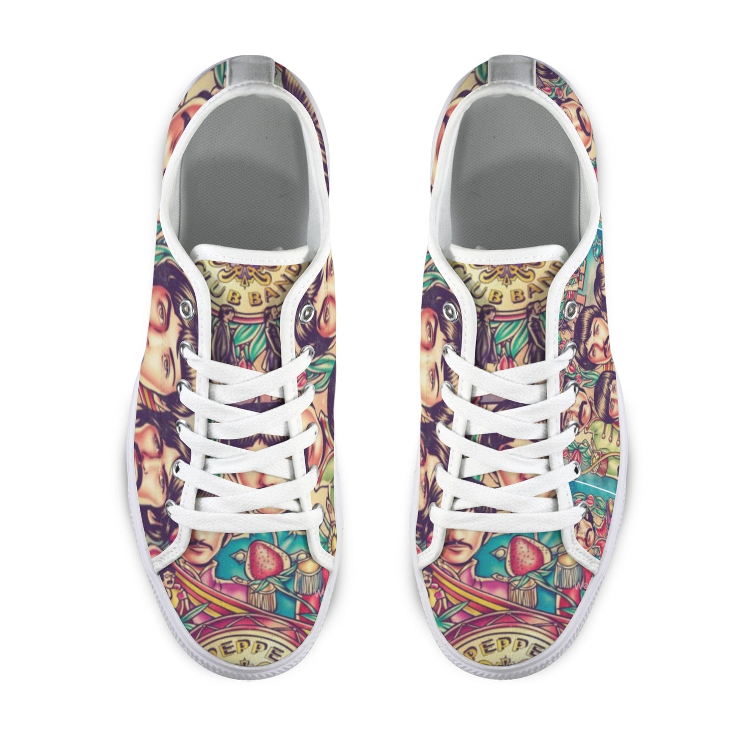 Beatles Sargent Pepper Low Top Women's Shoes