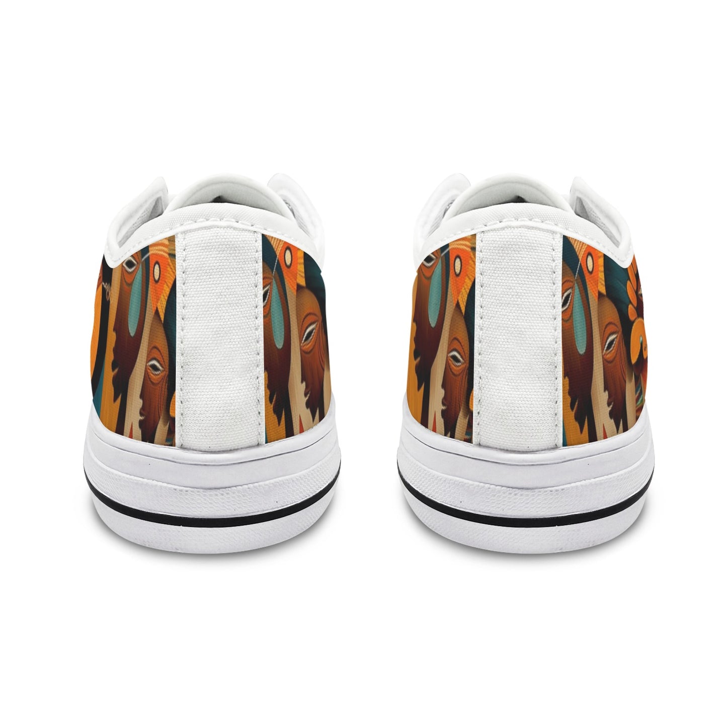 African Art  Low Top Women's Shoes