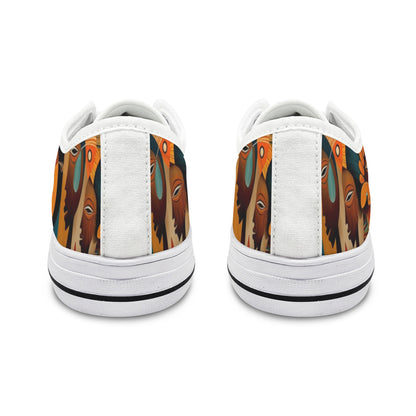 African Art  Low Top Women's Shoes