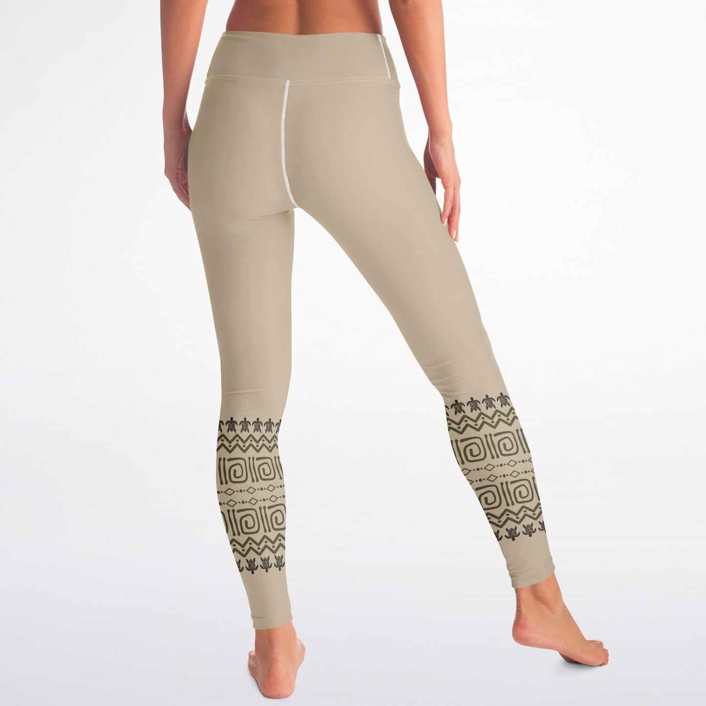 Boho Tribal Yoga Leggings – Full Length Festival Pants, Hand Block Print Yoga Trousers & Activewear copy copy