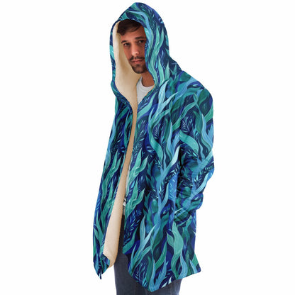 Boho Men Style Cloak Boho Mom Style Blue & Green