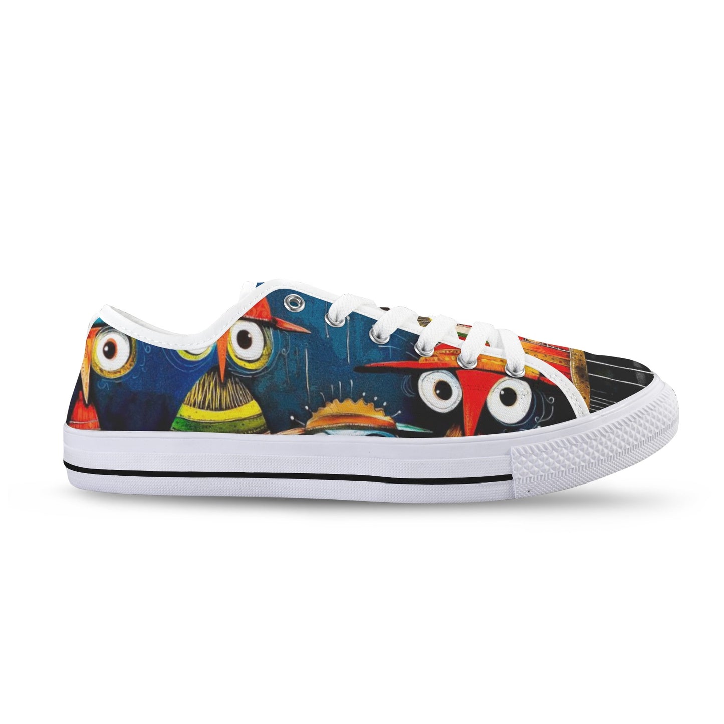 Whimsical Bird Low Top Women's Shoes