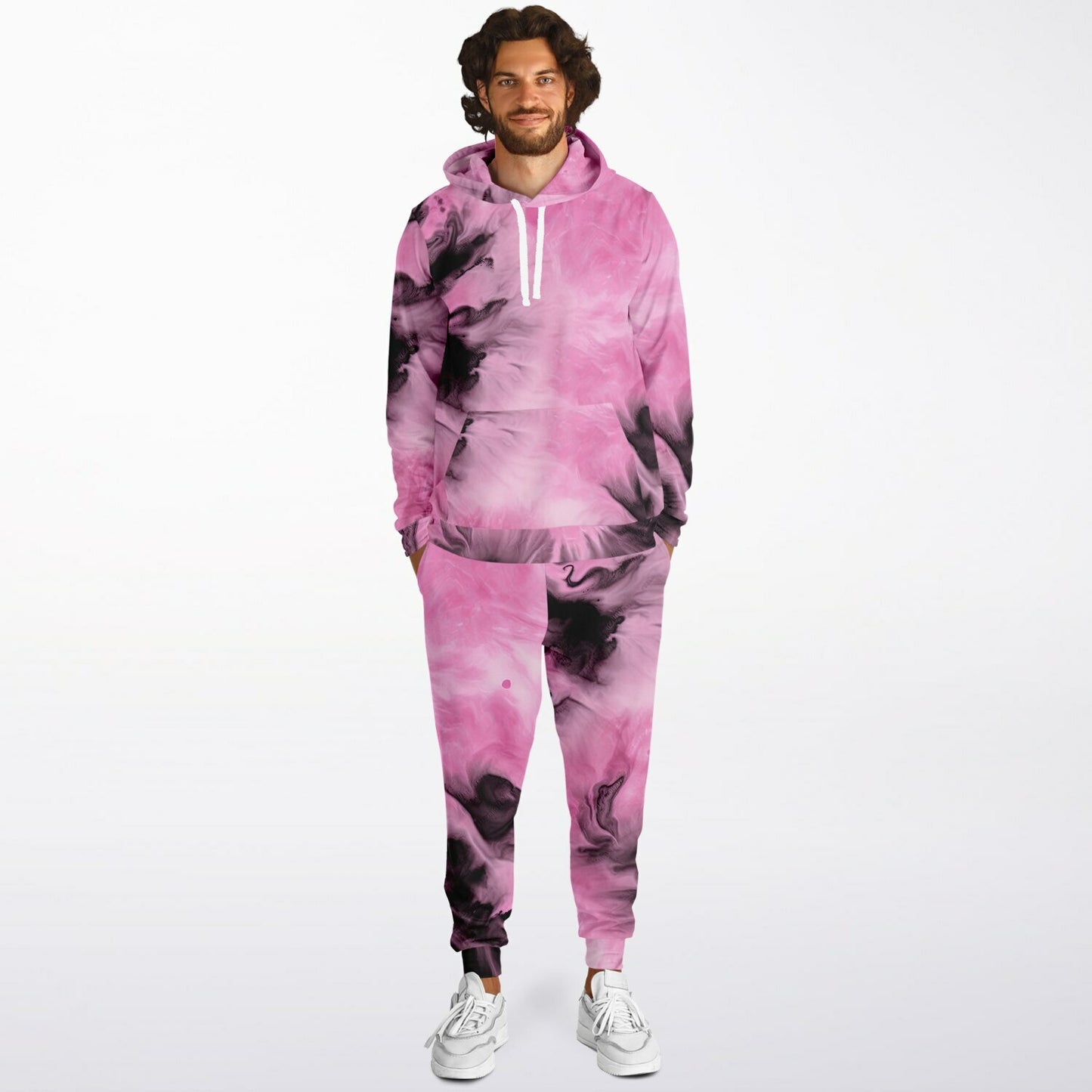 Tie Dyed Slim Fit Sweatsuit | Hoodie Crew and Jogger Sweatpants Fashion Hoodie & Jogger -#swirls#inks#watercolor#seamless#hippie#abstract#fabric#bleach#dye#tie#tie-dye