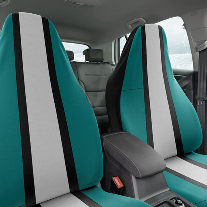 Teal Charcoal & Gray Car Seat Covers  Eagles Football