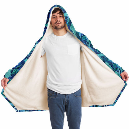 Boho Men Style Cloak Boho Mom Style Blue & Green