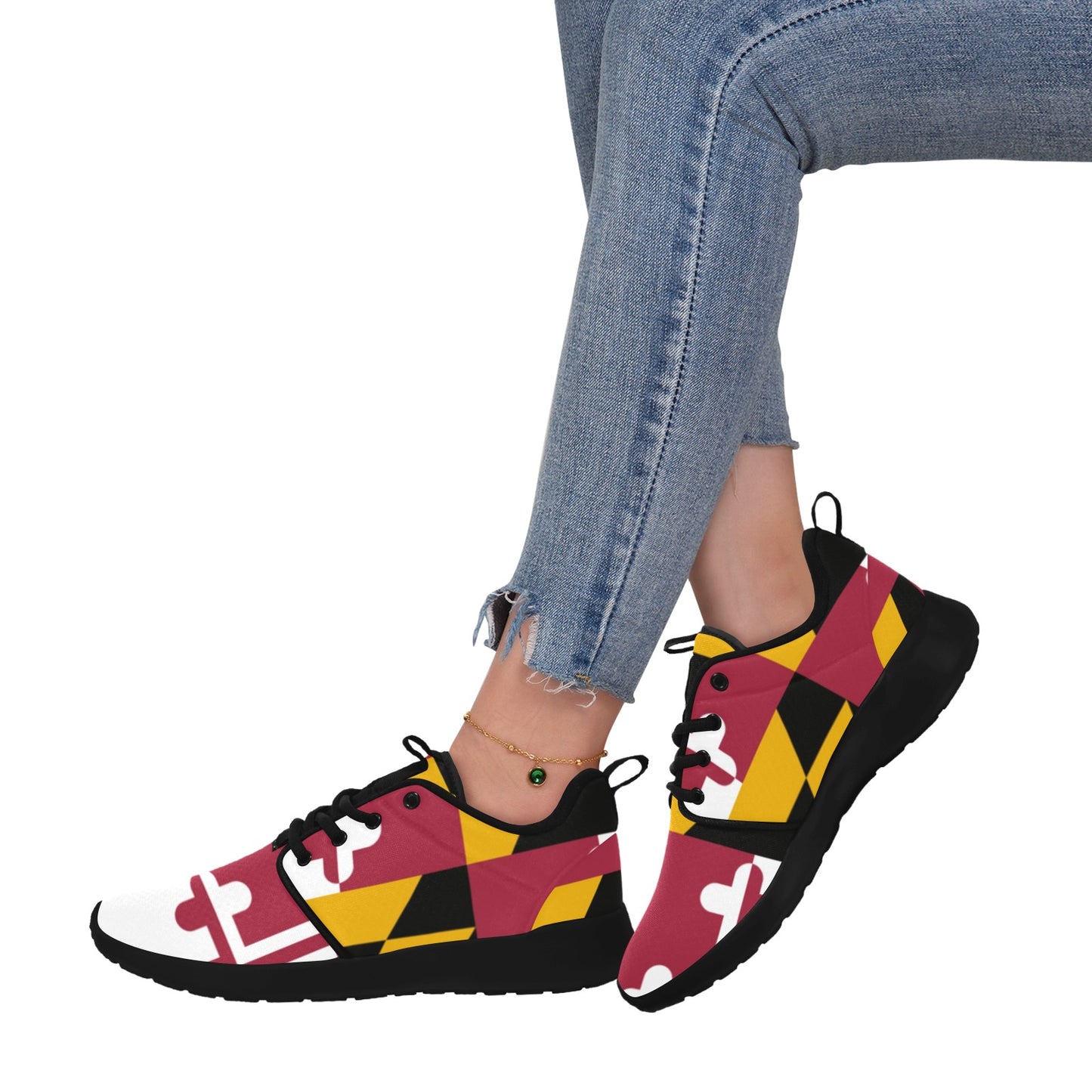 Women's Maryland Flag Sneakers