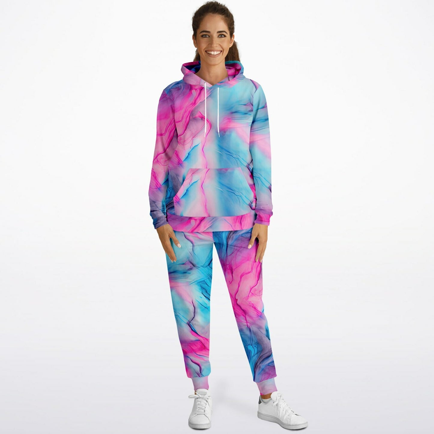 Tie Dyed Fashion Fit Sweatsuit | Hoodie Crew and Jogger Sweatpants Hoodie & Jogger - #swirls#inks#watercolor#seamless#hippie#abstract#fabric#bleach#dye#tie#tie-dye