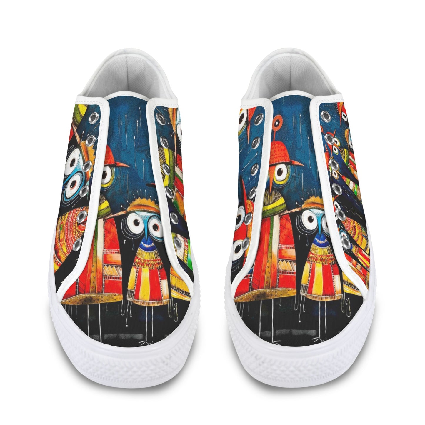 Whimsical Bird Low Top Women's Shoes
