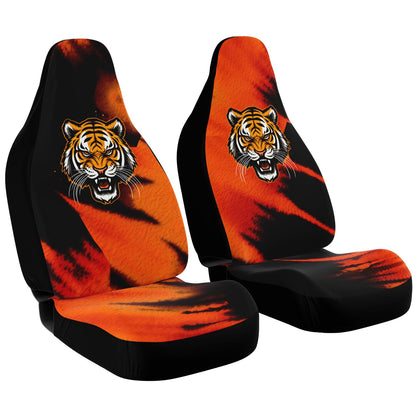 Black & Orange Bengal Car Seat Covers Cincinnati