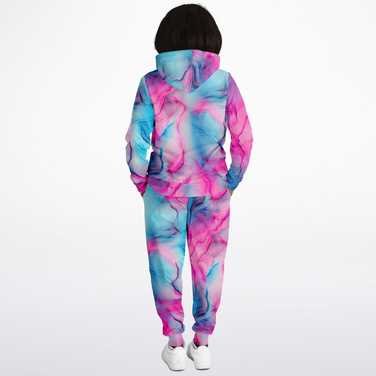 Tie Dyed Fashion Fit Sweatsuit | Hoodie Crew and Jogger Sweatpants Hoodie & Jogger - #swirls#inks#watercolor#seamless#hippie#abstract#fabric#bleach#dye#tie#tie-dye