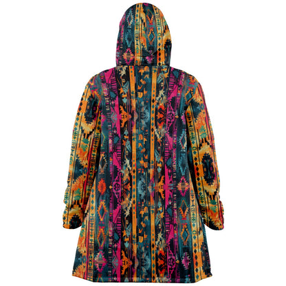 Bohemian Cloak – Vibrant Tribal Geometric Tapestry Design BOHO Style Custom Design