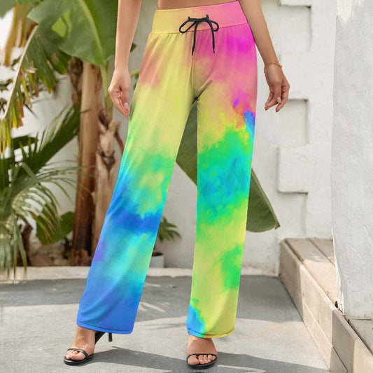 Women's Wide Leg Tie Dye Comfort Pants