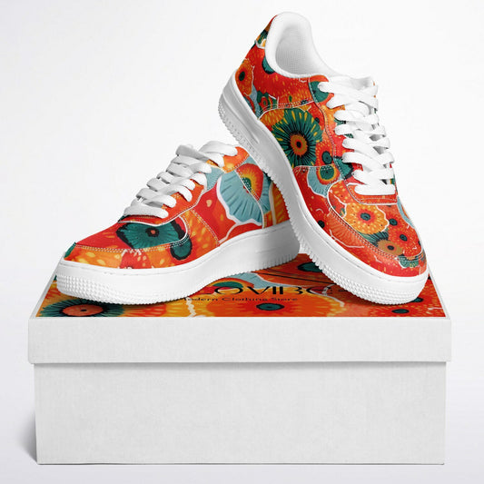 Low Top Shoes - Poppyseed Flowers