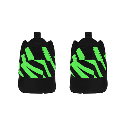 Fluorescent Green & Black Women's Sneakers