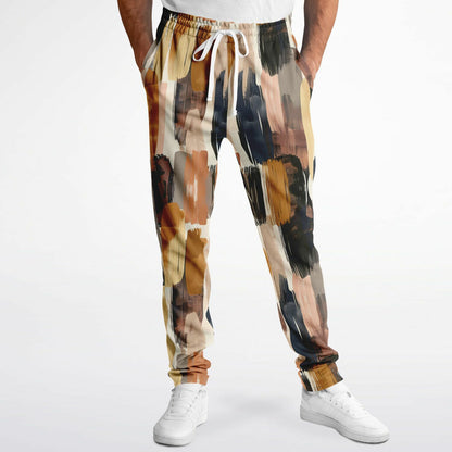 Abstract Brush-Stroke Track Pants