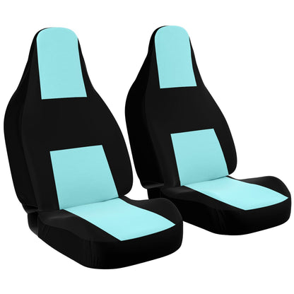 Mint Green & Black Classy Car Seat Covers