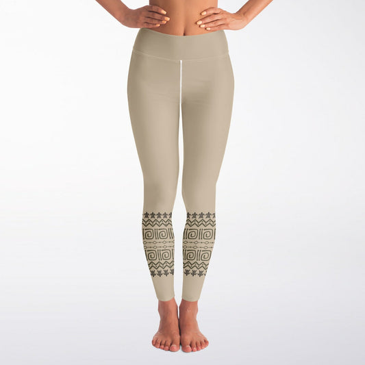Boho Tribal Yoga Leggings – Full Length Festival Pants, Hand Block Print Yoga Trousers & Activewear copy copy