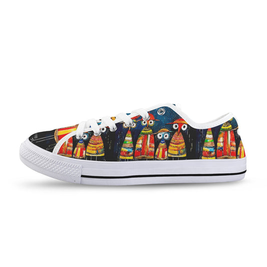 Whimsical Bird Low Top Women's Shoes