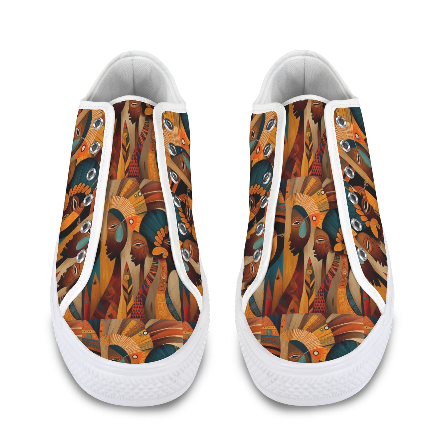 African Art  Low Top Women's Shoes
