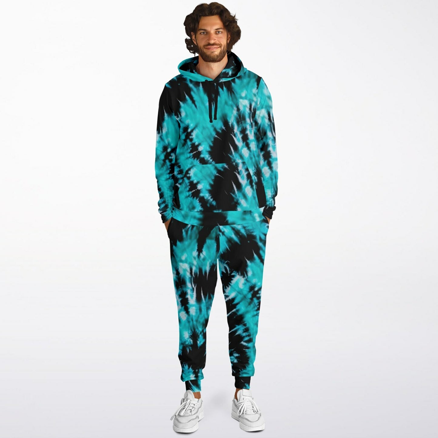 Tie Dyed Fashion Fit Sweatsuit | Hoodie Crew and Jogger Sweatpants Hoodie & Jogger | #tie-dye #tie #dye #bleach #fabric #hippie #abstract #watercolor #inks #swirls #seamless