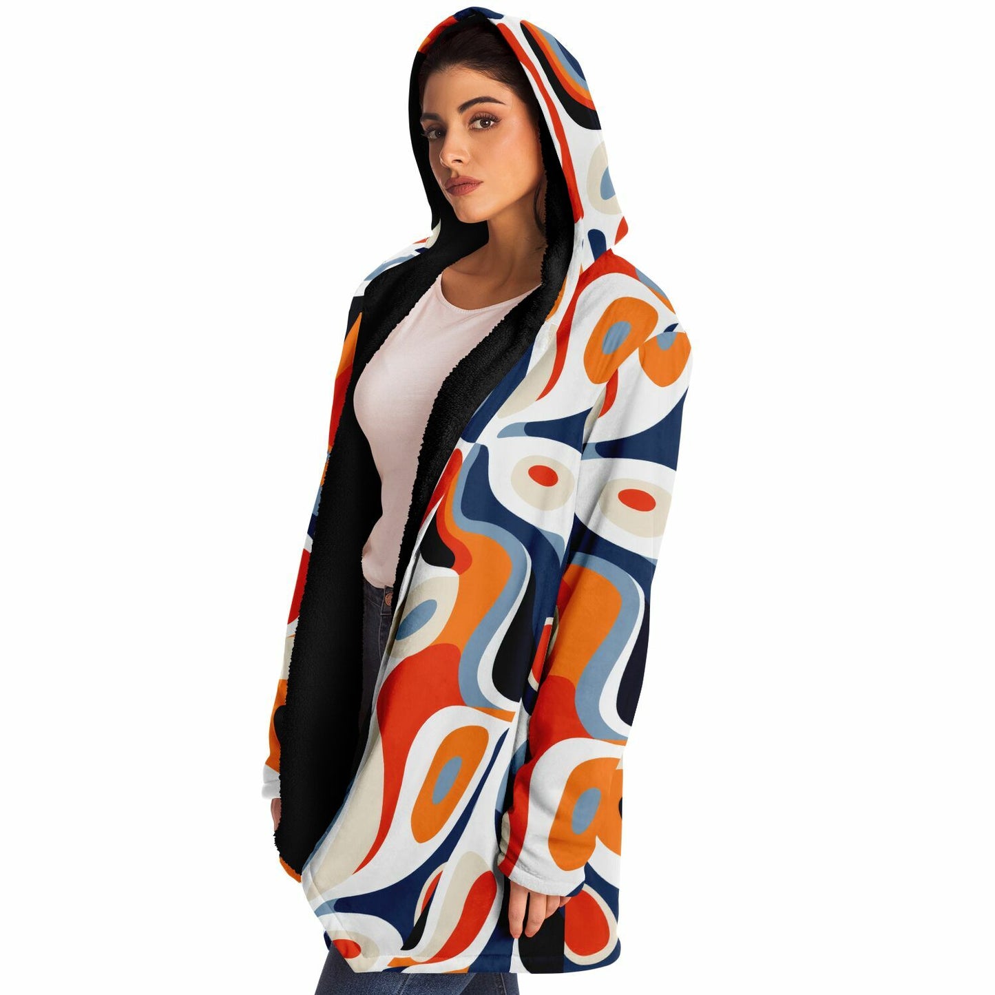 Colorful Abstract Cloak – Cozy Style with Bold Design | High Quality Custom Design