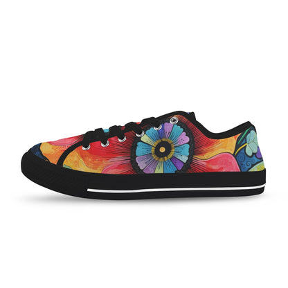 Whimsical Flower Women's Sneakers