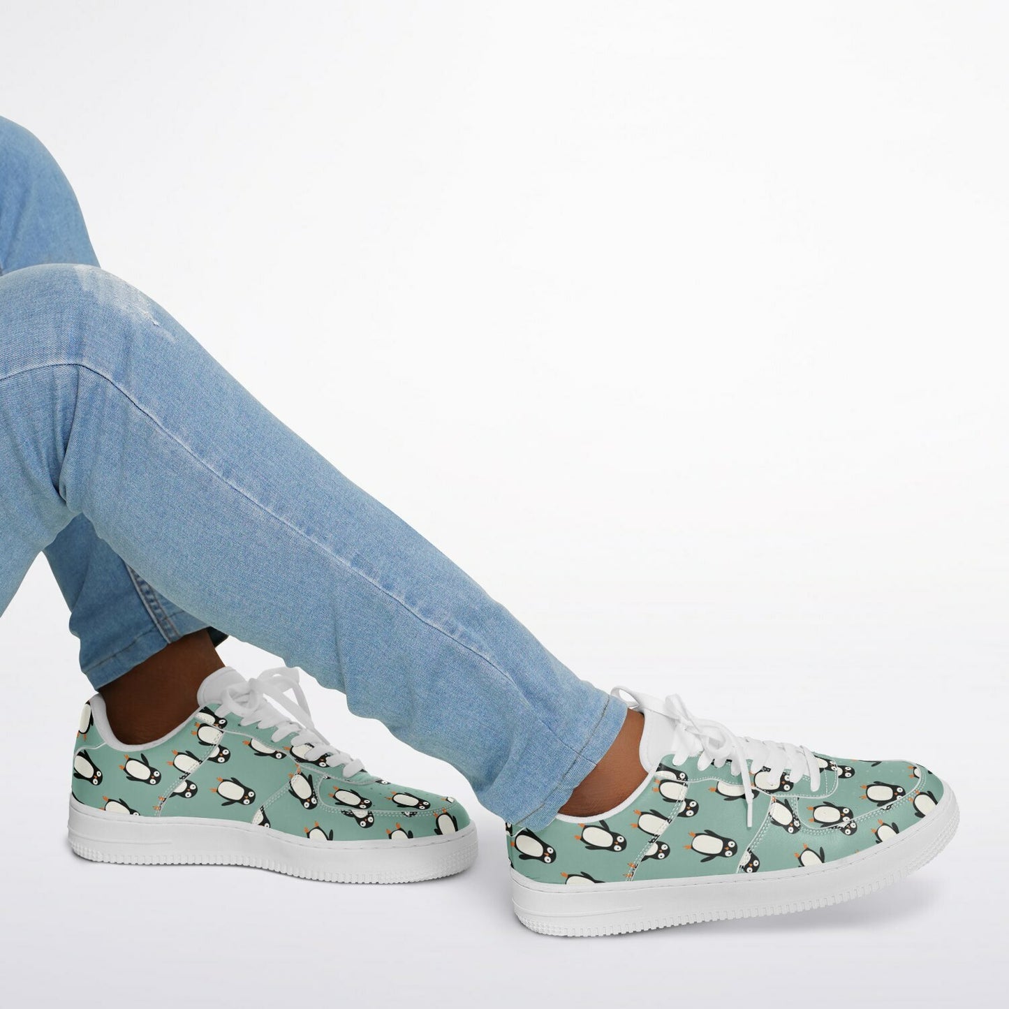 Core Low Shoes | Cute Penguin Pattern with Playful Wildlife Design