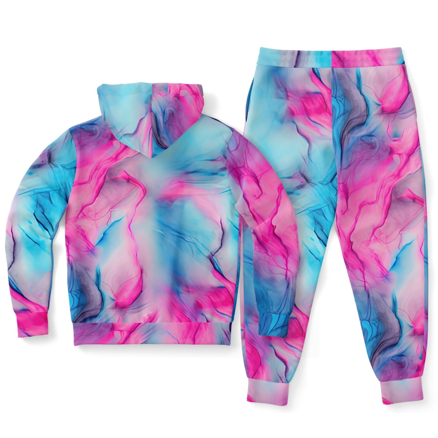Tie Dyed Fashion Fit Sweatsuit | Hoodie Crew and Jogger Sweatpants Hoodie & Jogger - #swirls#inks#watercolor#seamless#hippie#abstract#fabric#bleach#dye#tie#tie-dye