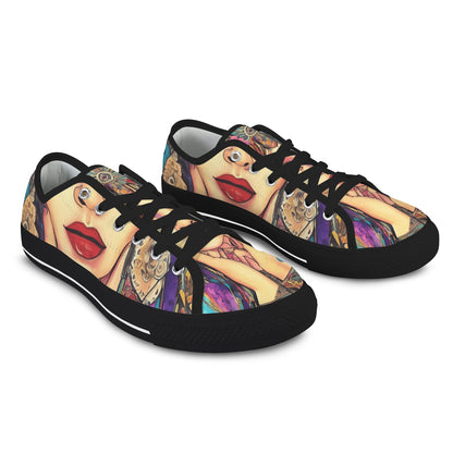 Bohemian Art Low Top Women's Shoes