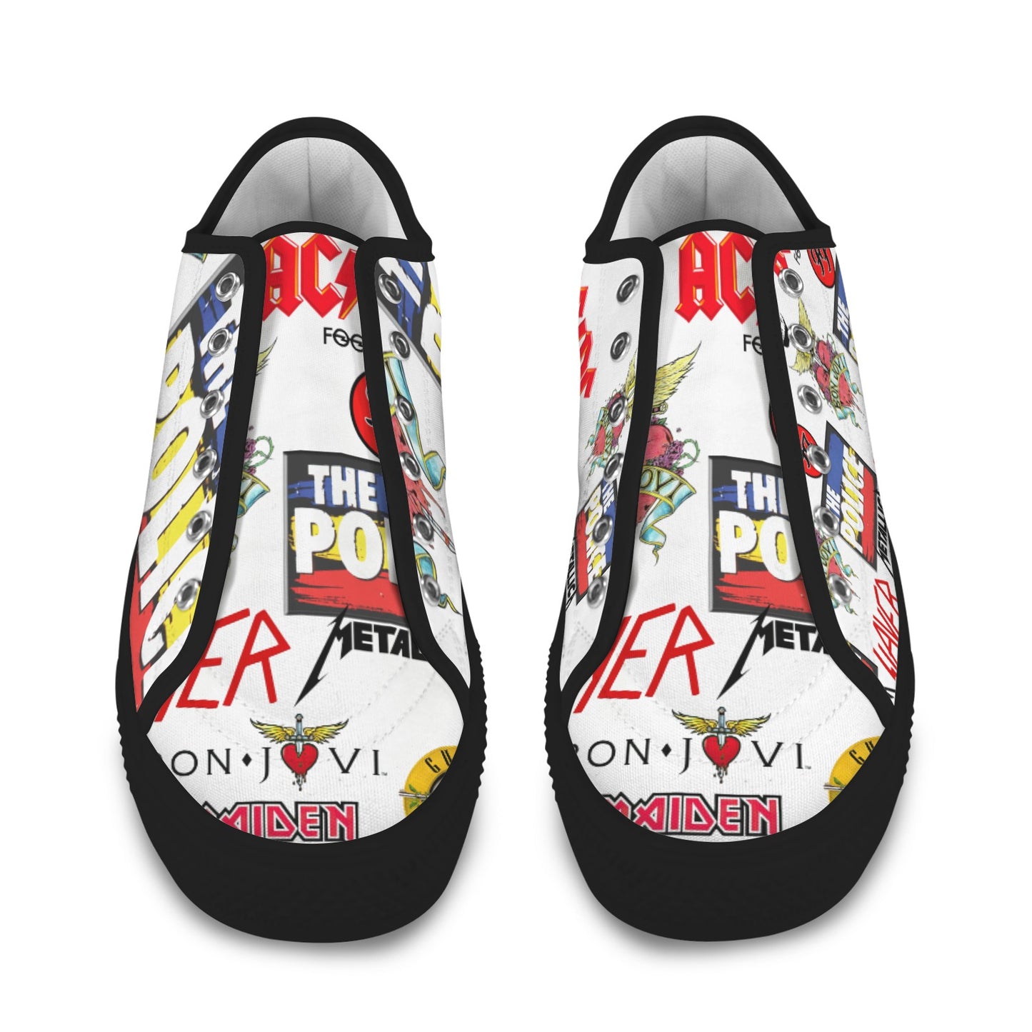 Yolo Vibe Shoes 80's 90's band classics Hand Detailed Men's ANY size