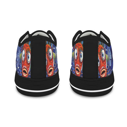 Whimsical Fish Low Top Women's Shoes
