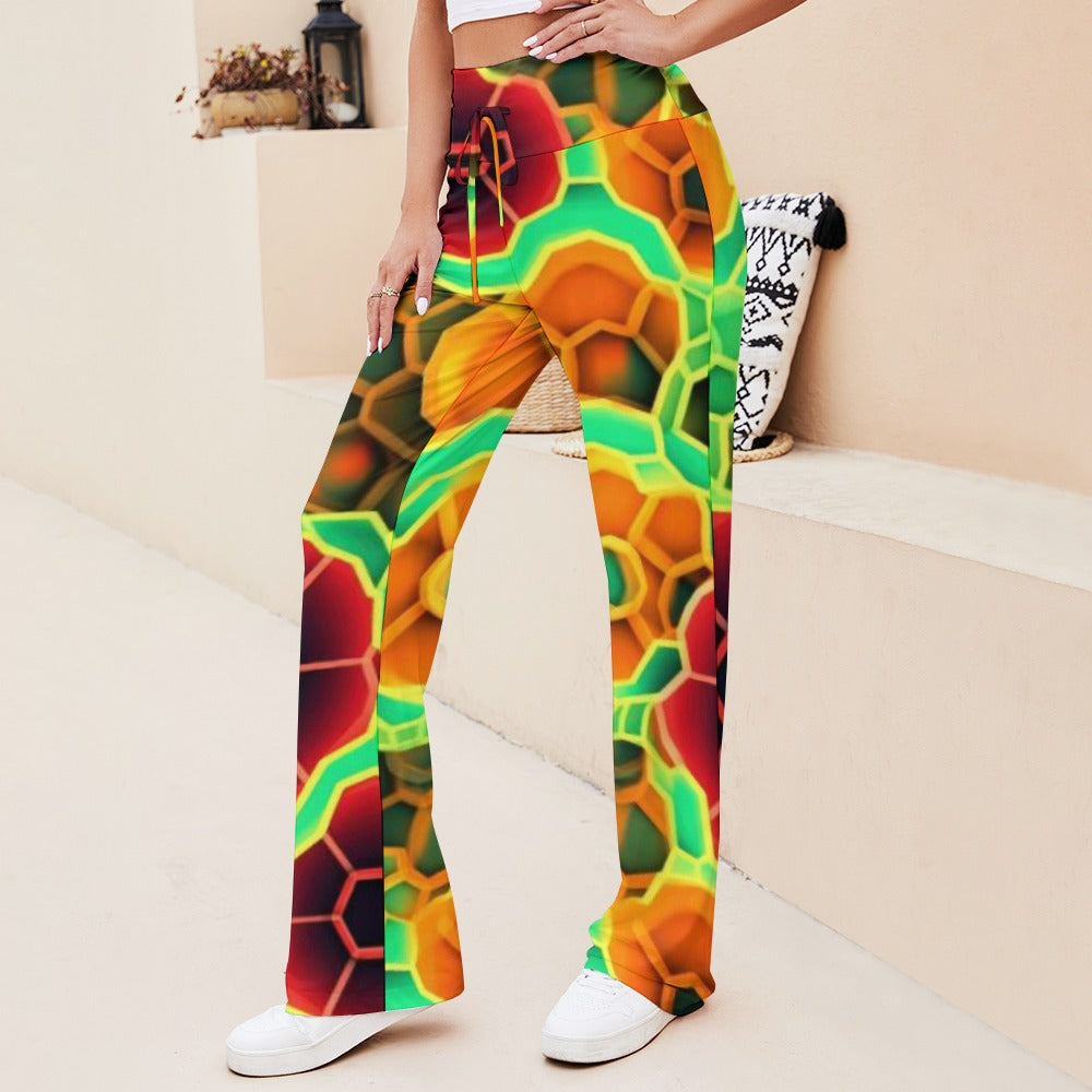 Straight Lace-Up Yoga Pants