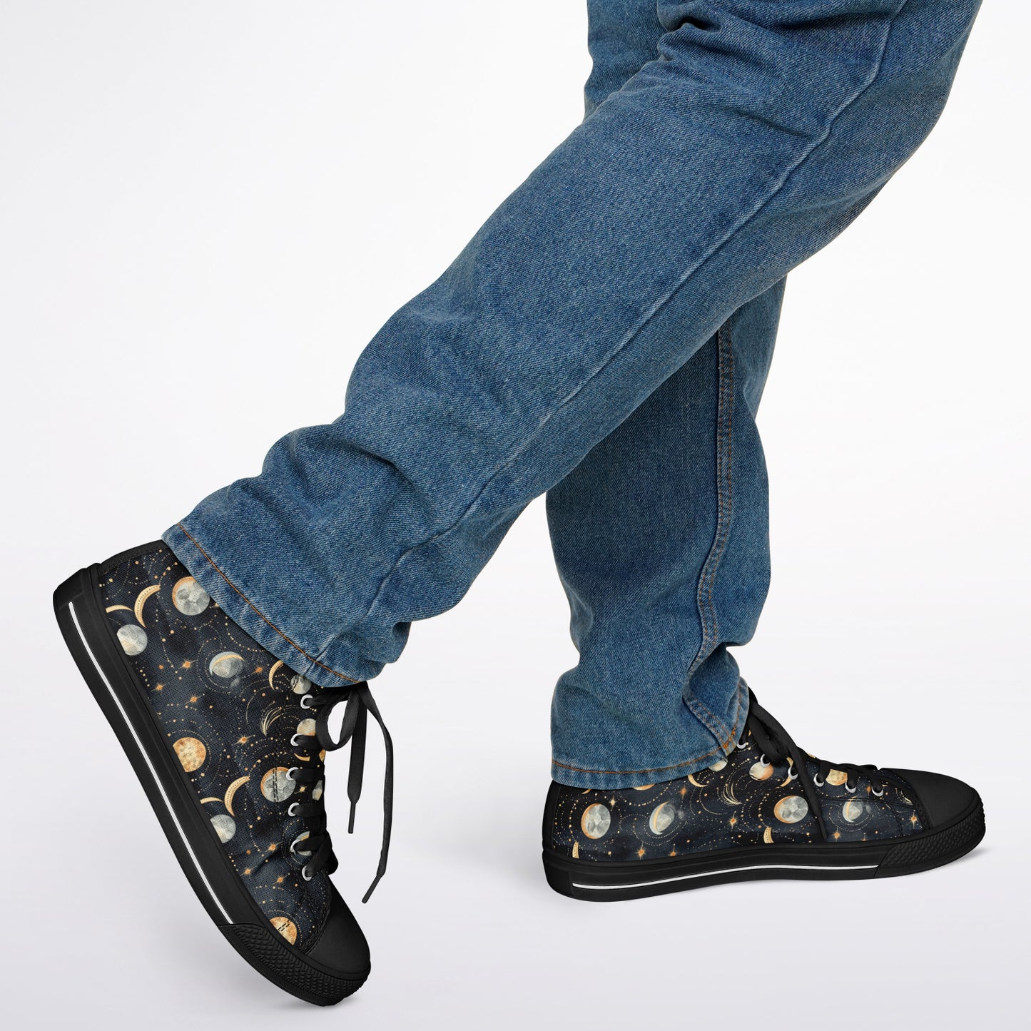 Urban Peak High Top Shoes #moon-phases #moon #space #galaxy #stars #detailed #pattern #seamless #background