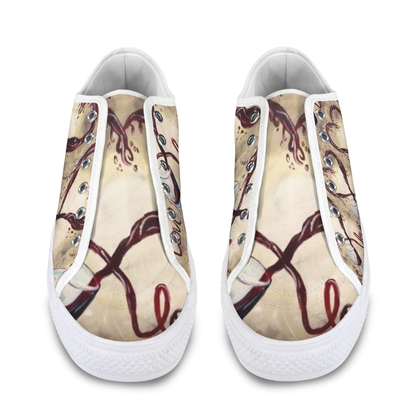 Love Wine Low Top Women's Shoes