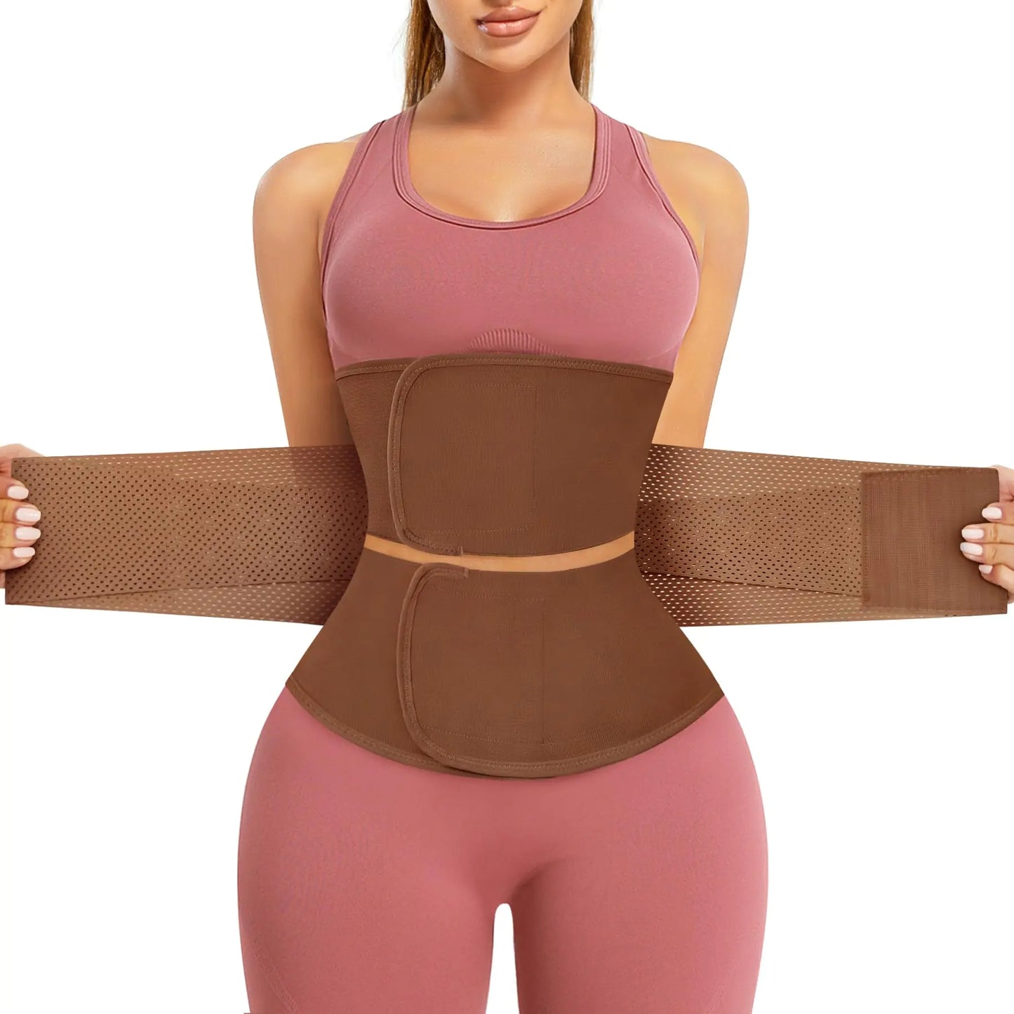 Waist Trainer for Women Workout Waist Cincher Trimmer Underbust Corset Tummy Control Hourglass Body Shapewear Brown