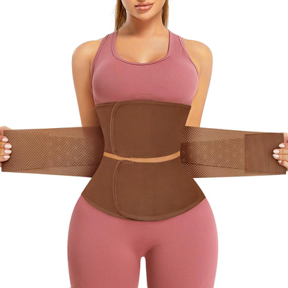 Waist Trainer for Women Workout Waist Cincher Trimmer Underbust Corset Tummy Control Hourglass Body Shapewear Brown